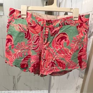 Lilly Pulitzer Buttercup shorts Love Birds